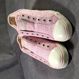 UGG Laela Heirloom Baby Pink Slip On No Tie Suede Shearling Sneakers VG- US 6